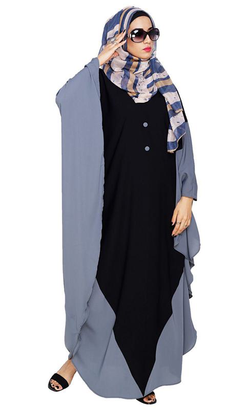 Aesthetic Black and Grey Kaftan