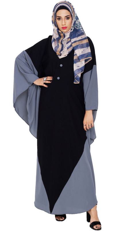 Aesthetic Black and Grey Kaftan