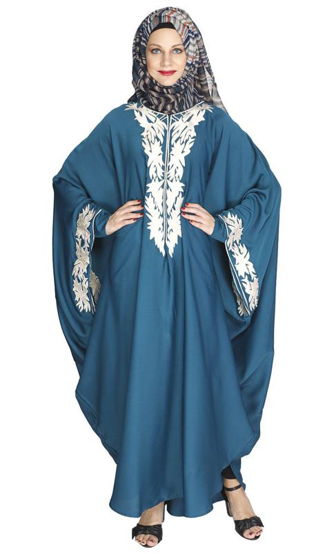 Aesthetically Elegent Teal Green Kaftan