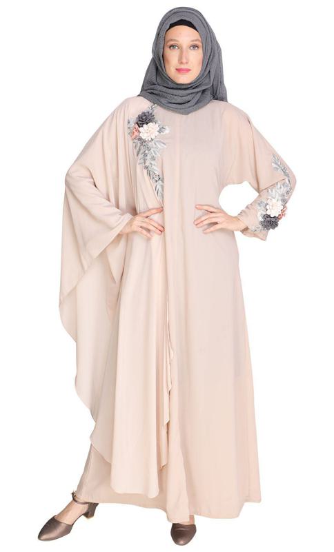Awe Inspiring Beige Abaya (Made-To-Order)