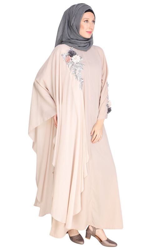 Awe Inspiring Beige Abaya (Made-To-Order)