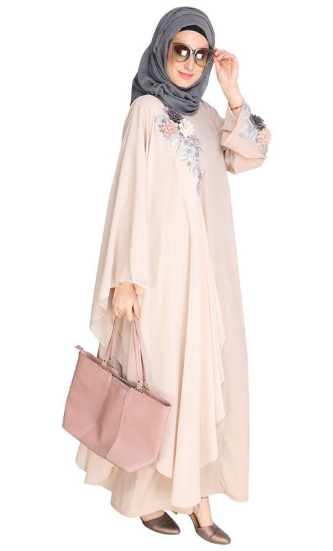 Awe Inspiring Beige Abaya (Made-To-Order)