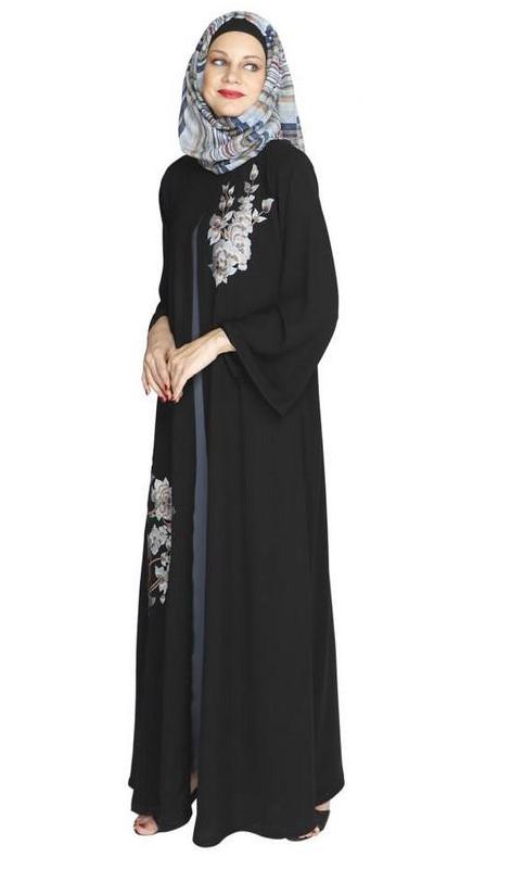 Beckon Black Jacket Style Abaya (Made-To-Order)