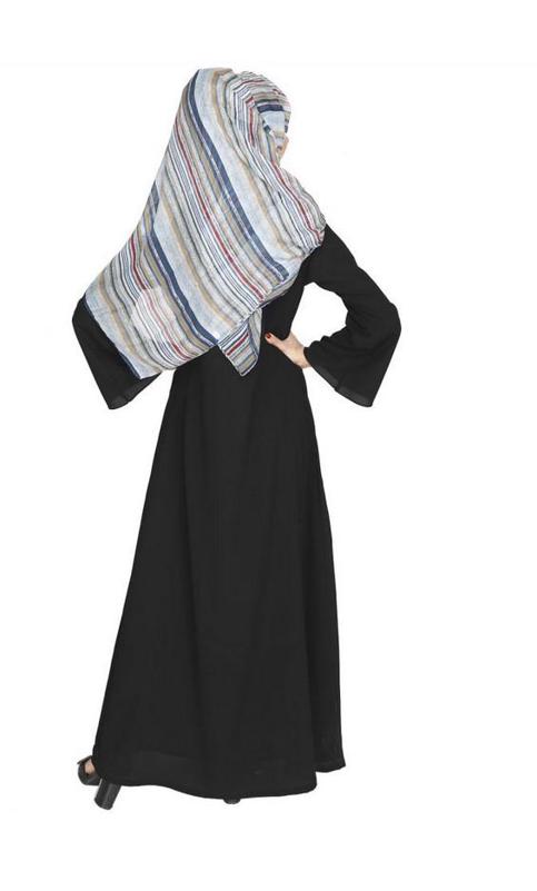 Beckon Black Jacket Style Abaya (Made-To-Order)
