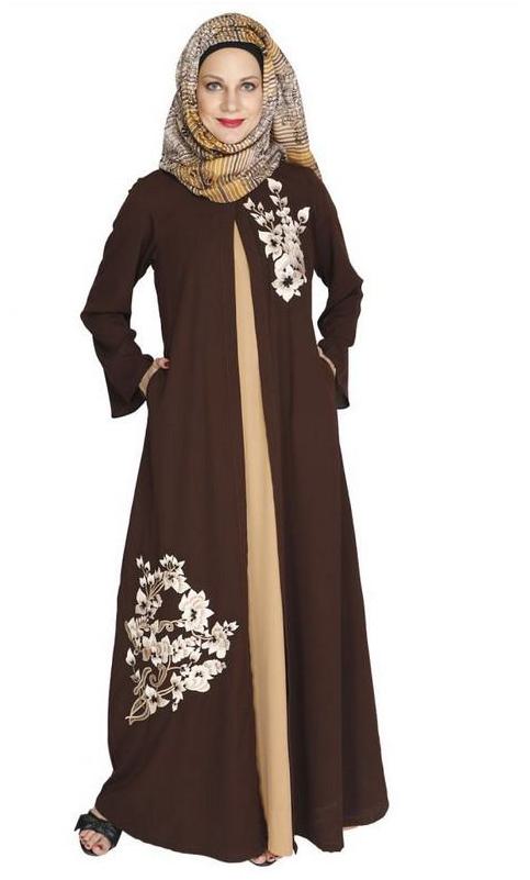 Beckon Brown Jacket Style Abaya (Made-To-Order)
