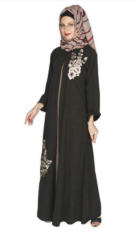 Beckon Olive Green Jacket Style Abaya (Made-To-Order)