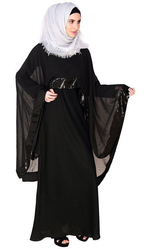 Black Cape Abaya (Made-To-Order)