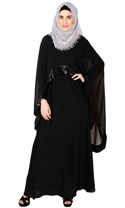 Black Cape Abaya (Made-To-Order)