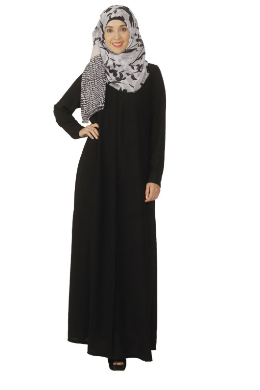 Black Pintuck Abaya (Made-To-Order)