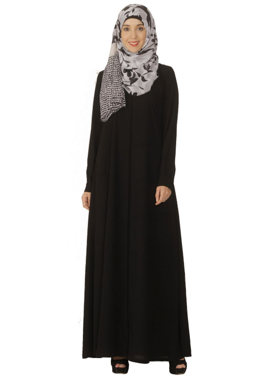 Black Pintuck Abaya (Made-To-Order)