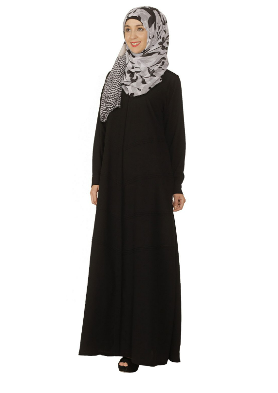 Black Pintuck Abaya (Made-To-Order)