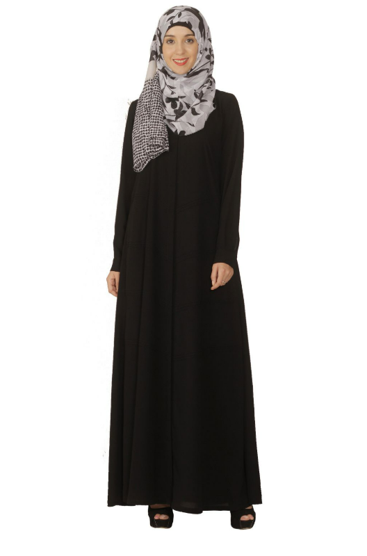 Black Pintuck Abaya (Made-To-Order)