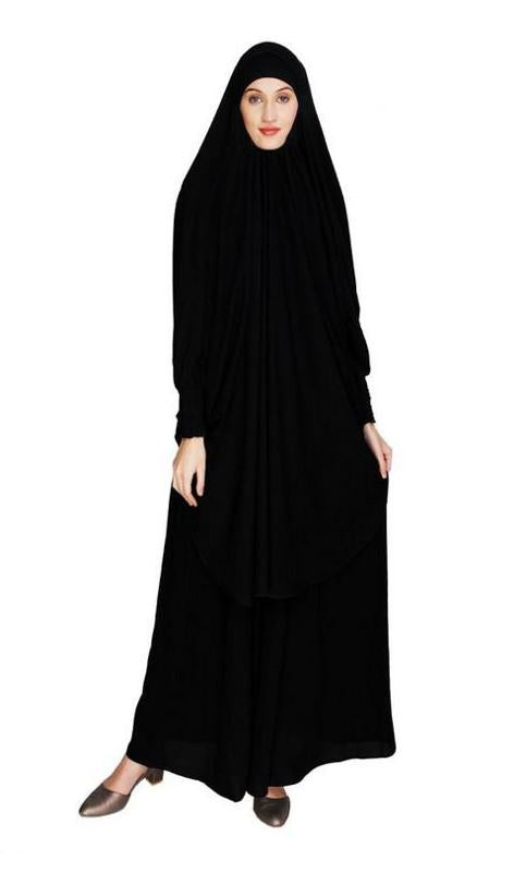 Black Skirt With Khimar Set (Made-To-Order)