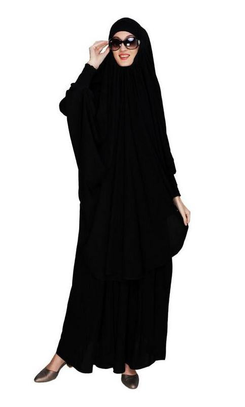 Black Skirt With Khimar Set (Made-To-Order)