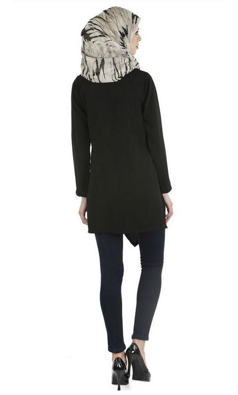 Black Stylish Short Tunic (Made-To-Order)