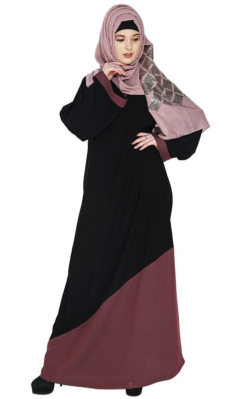 Casual Purple Highlighted Abaya