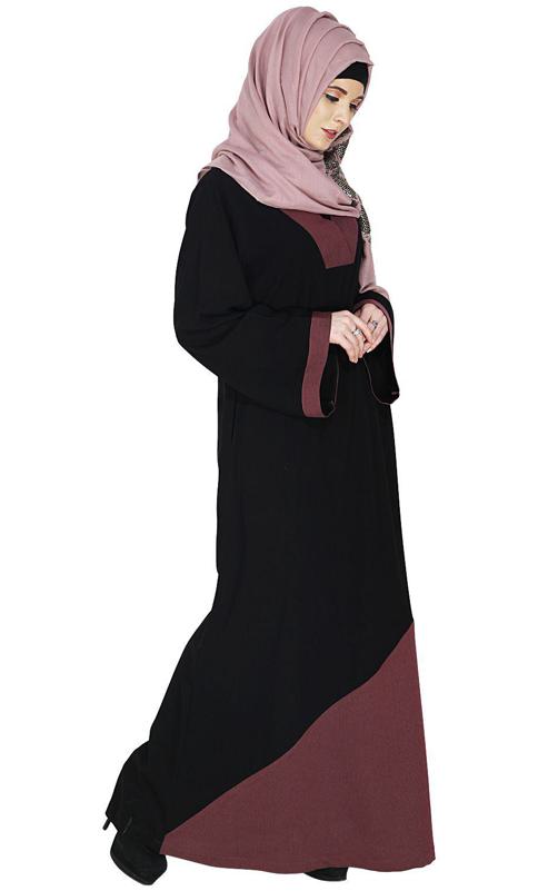 Casual Purple Highlighted Abaya