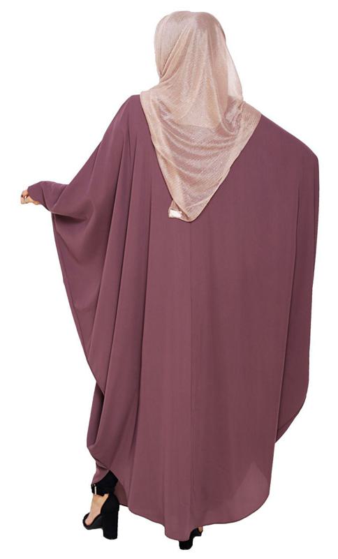 Chic Ruffle Dark Purple Kaftan (Made-To-Order)