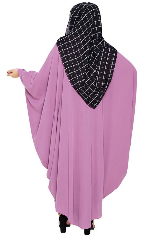 Chic Ruffled Purple Kaftan (Made-To-Order)