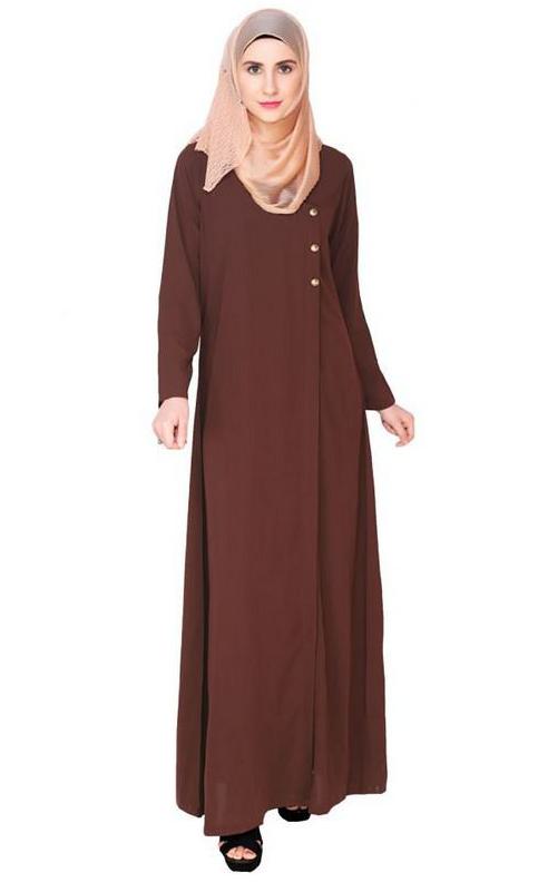 Classic Brown Abaya (Made-To-Order)
