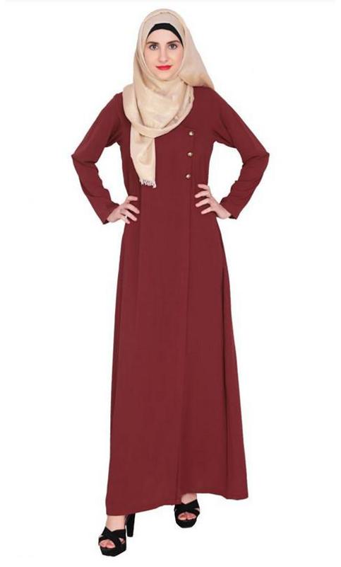 Classic Wine Abaya (Made-To-Order)