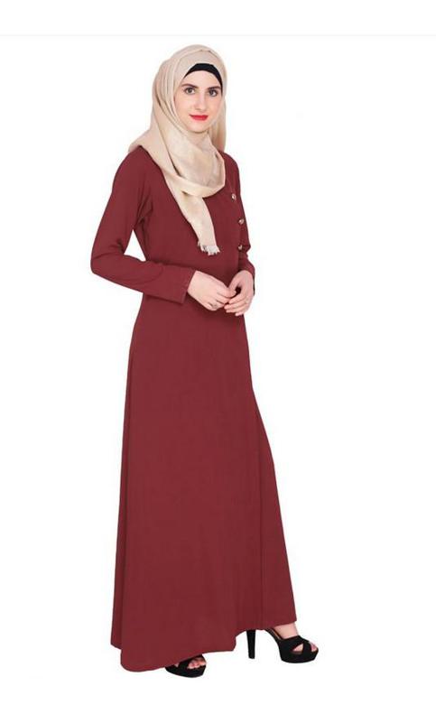 Classic Wine Abaya (Made-To-Order)