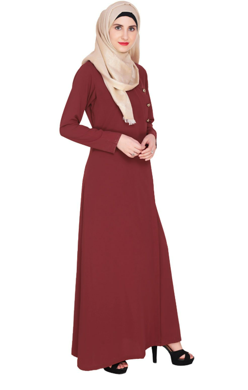 Classic Wine Abaya (Made-To-Order)