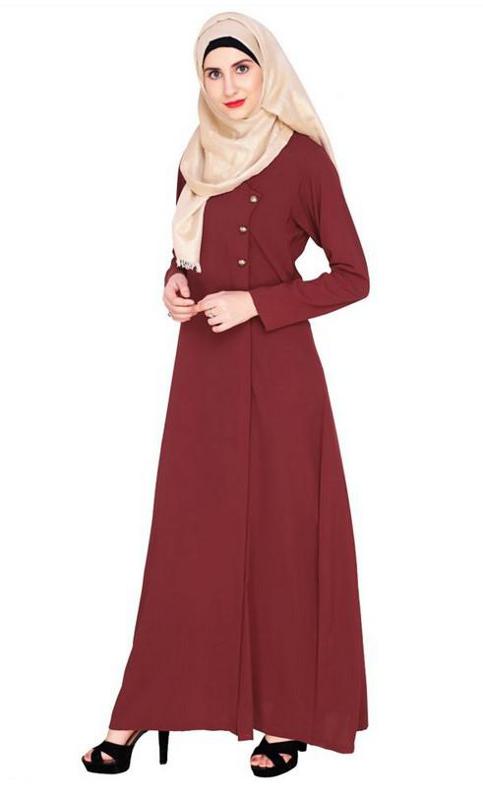 Classic Wine Abaya (Made-To-Order)