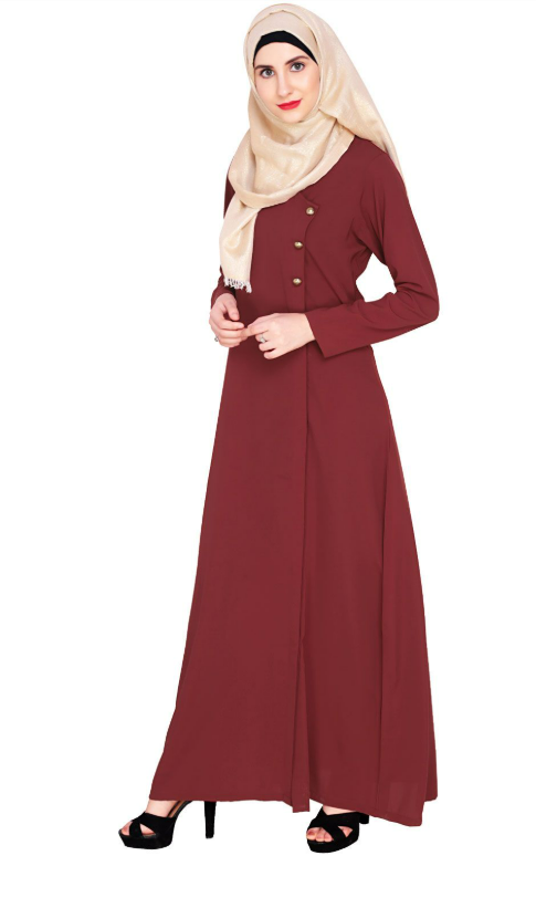 Classic Wine Abaya (Made-To-Order)