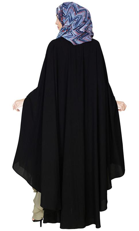 Colour Block Black Irani Kaftan (Made-To-Order)