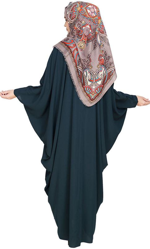 Colour Blocked Green Kaftan