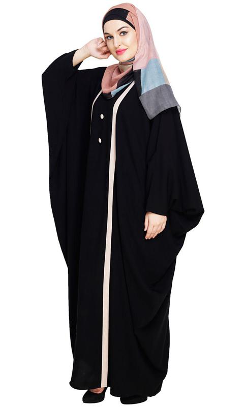 Colourblock Black Kaftan (Made-To-Order)