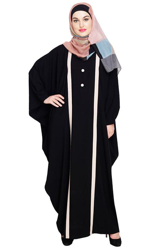 Colourblock Black Kaftan (Made-To-Order)
