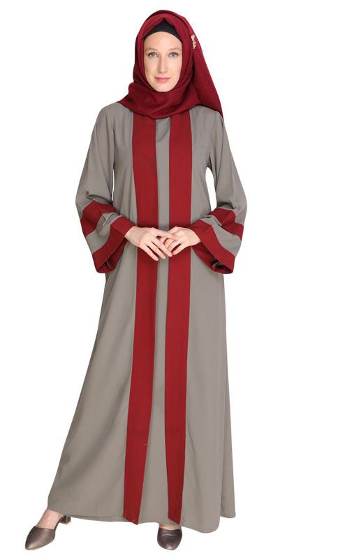 Contemporary Grey Abaya