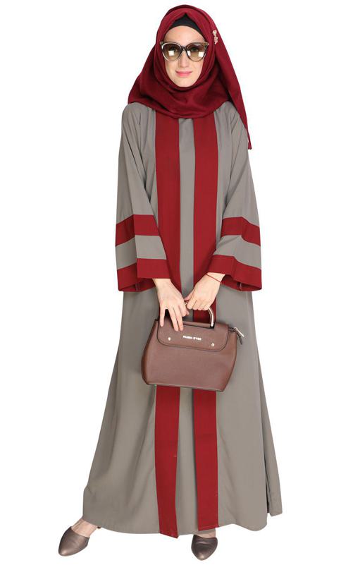 Contemporary Grey Abaya