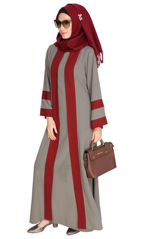 Contemporary Grey Abaya