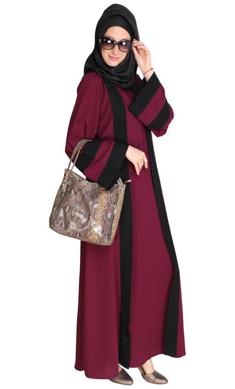 Contemporary Purple Abaya (Made-To-Order)