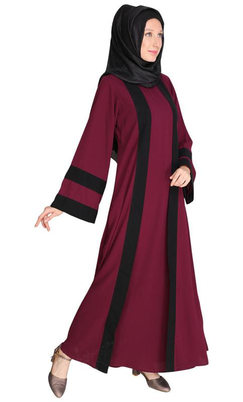 Contemporary Purple Abaya (Made-To-Order)