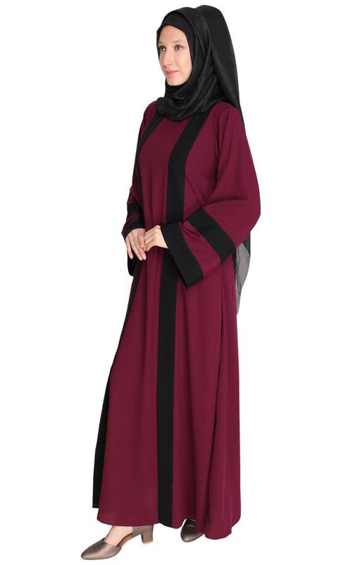 Contemporary Purple Abaya (Made-To-Order)