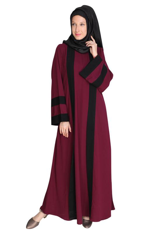 Contemporary Purple Abaya (Made-To-Order)