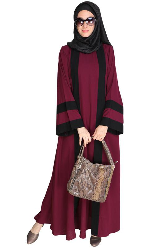 Contemporary Purple Abaya (Made-To-Order)