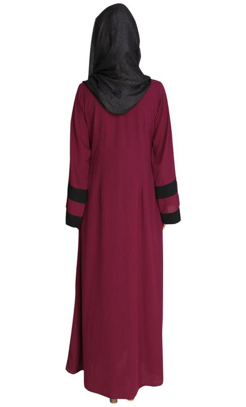 Contemporary Purple Abaya (Made-To-Order)