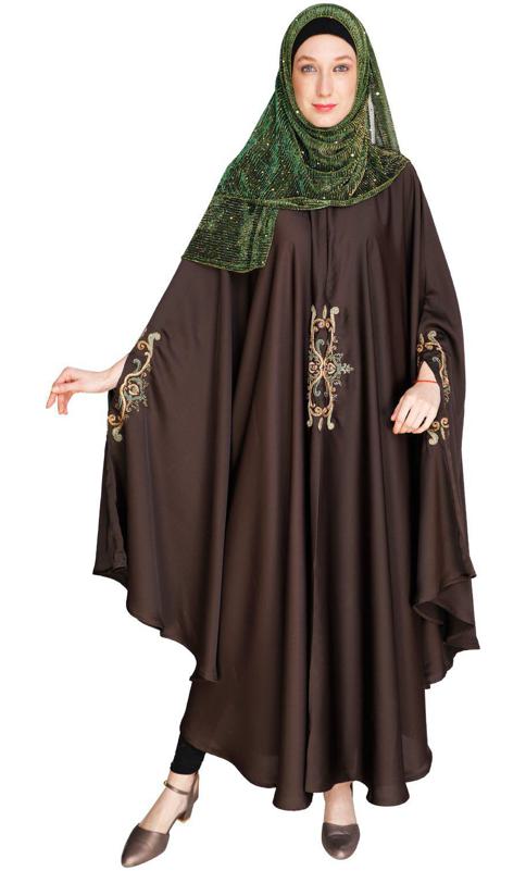 Dark Brown Irani Kaftan (Made-To-Order)