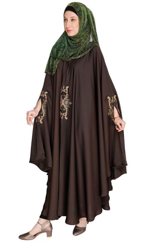 Dark Brown Irani Kaftan (Made-To-Order)