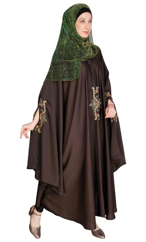 Dark Brown Irani Kaftan (Made-To-Order)