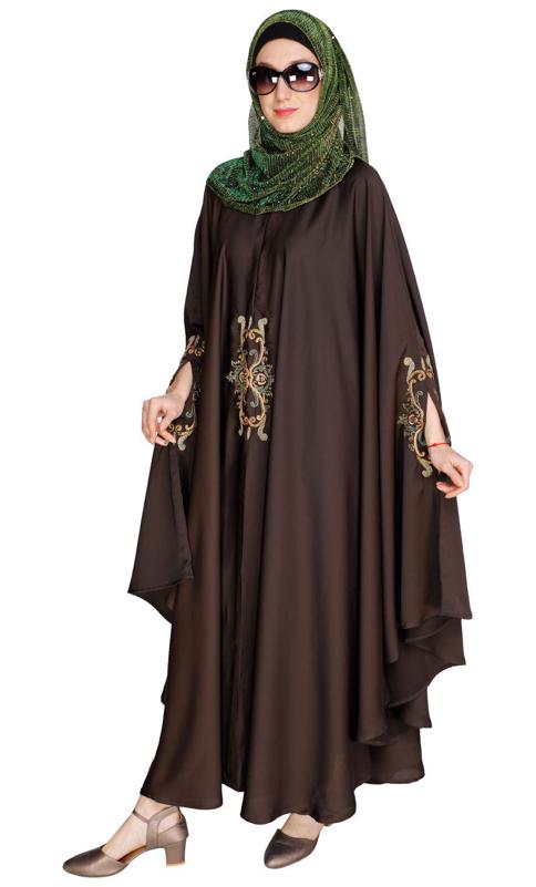 Dark Brown Irani Kaftan (Made-To-Order)