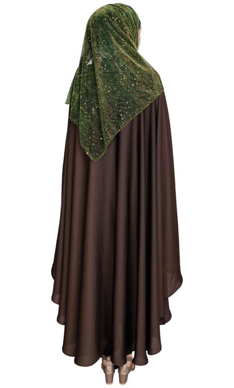 Dark Brown Irani Kaftan (Made-To-Order)