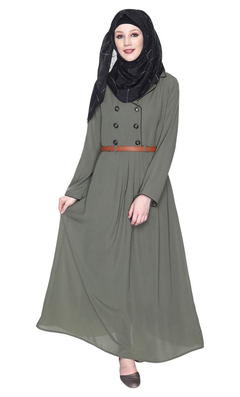 Dead Mint Coat Style Abaya (Made-To-Order)