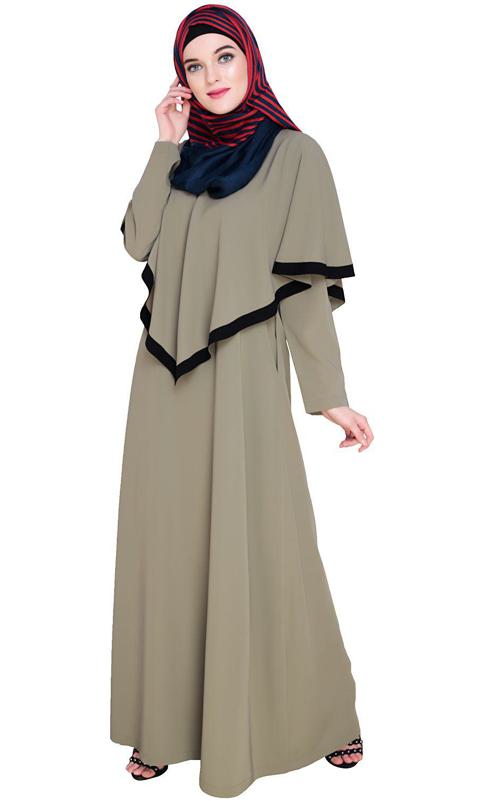 Dead Mint Fancy Cape Abaya (Made-To-Order)
