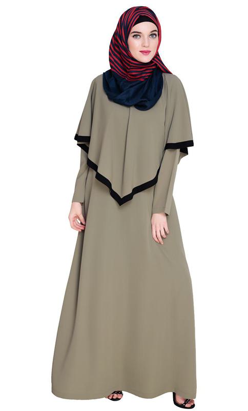 Dead Mint Fancy Cape Abaya (Made-To-Order)